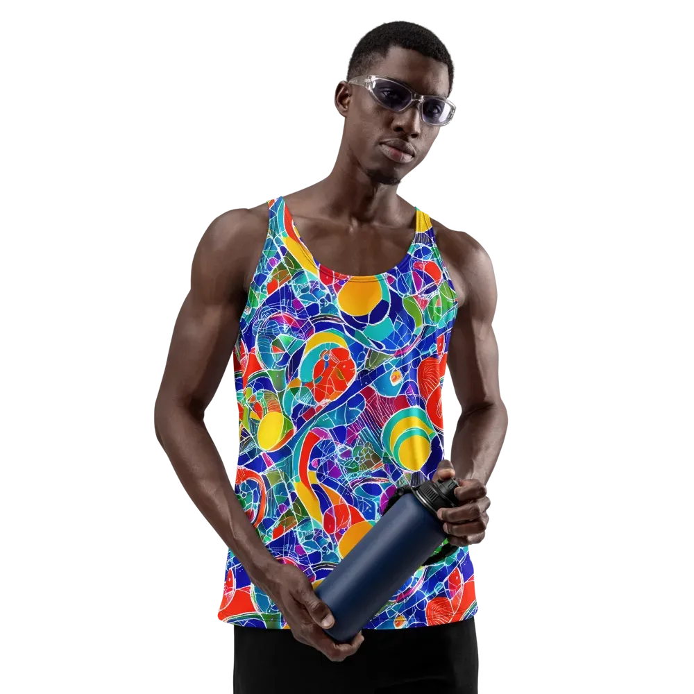 Vivid Fragment on Men's Tank Top — Front