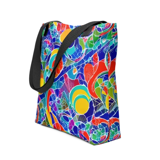 Vivid Fragment on a Tote Bag