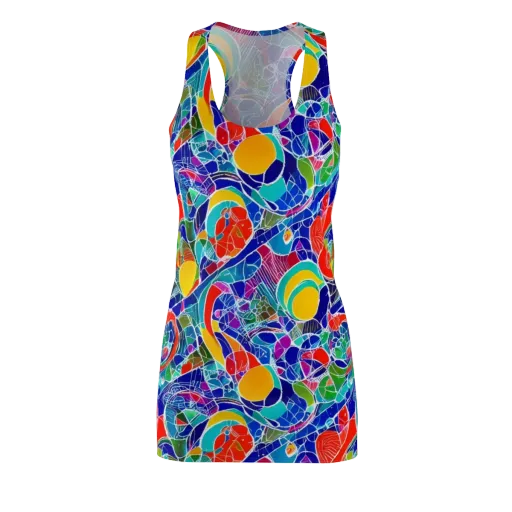 Vivid Fragment on a Racerback Dress
