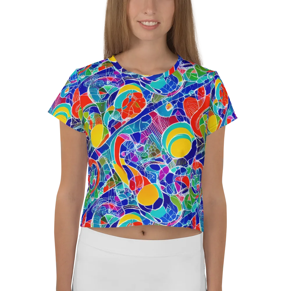 Vivid Fragment on Crop Tee — Front
