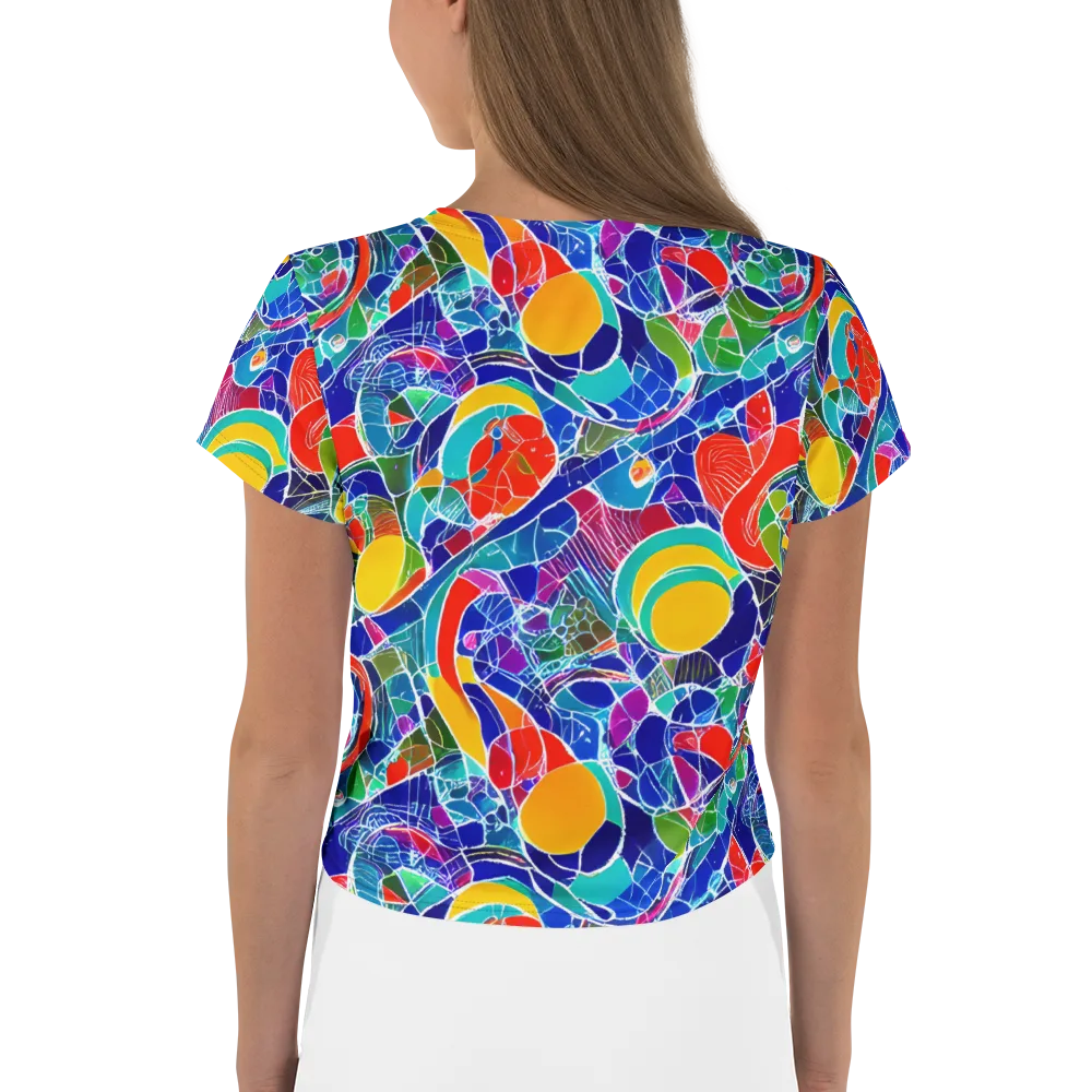 Vivid Fragment on Crop Tee — Back