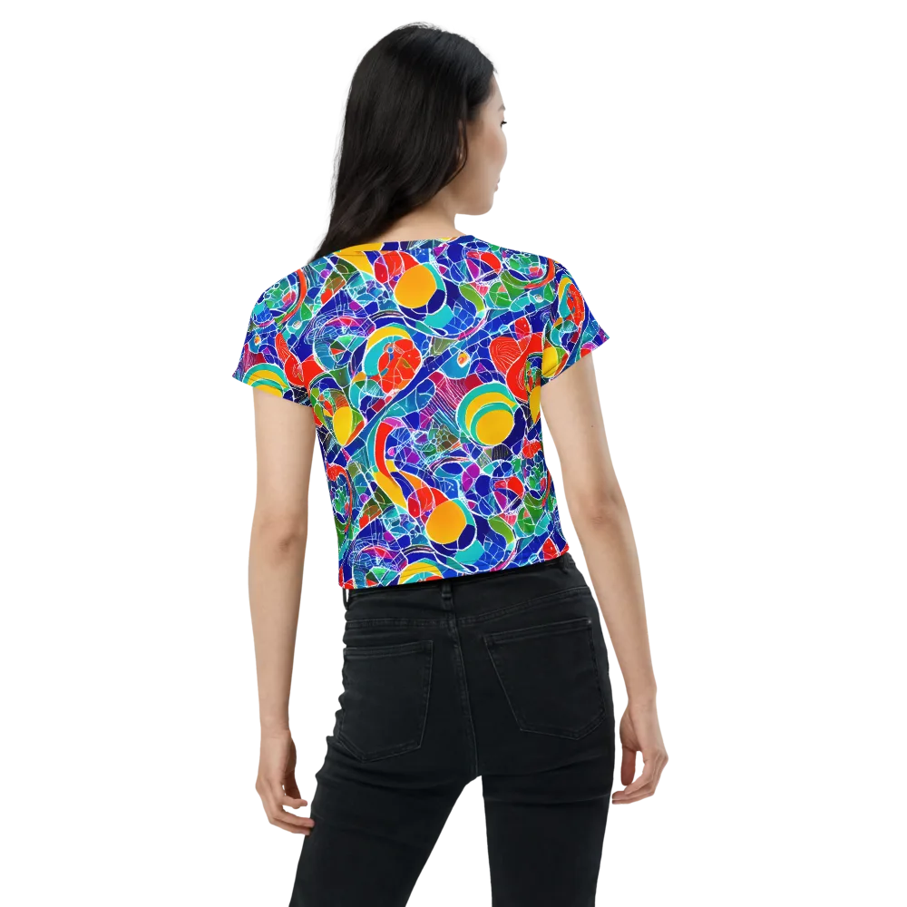 Vivid Fragment on Crop Tee — Back