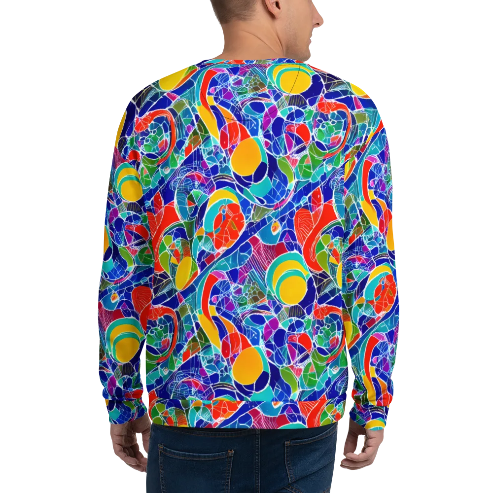 Vivid Fragment on Sweatshirt — Back