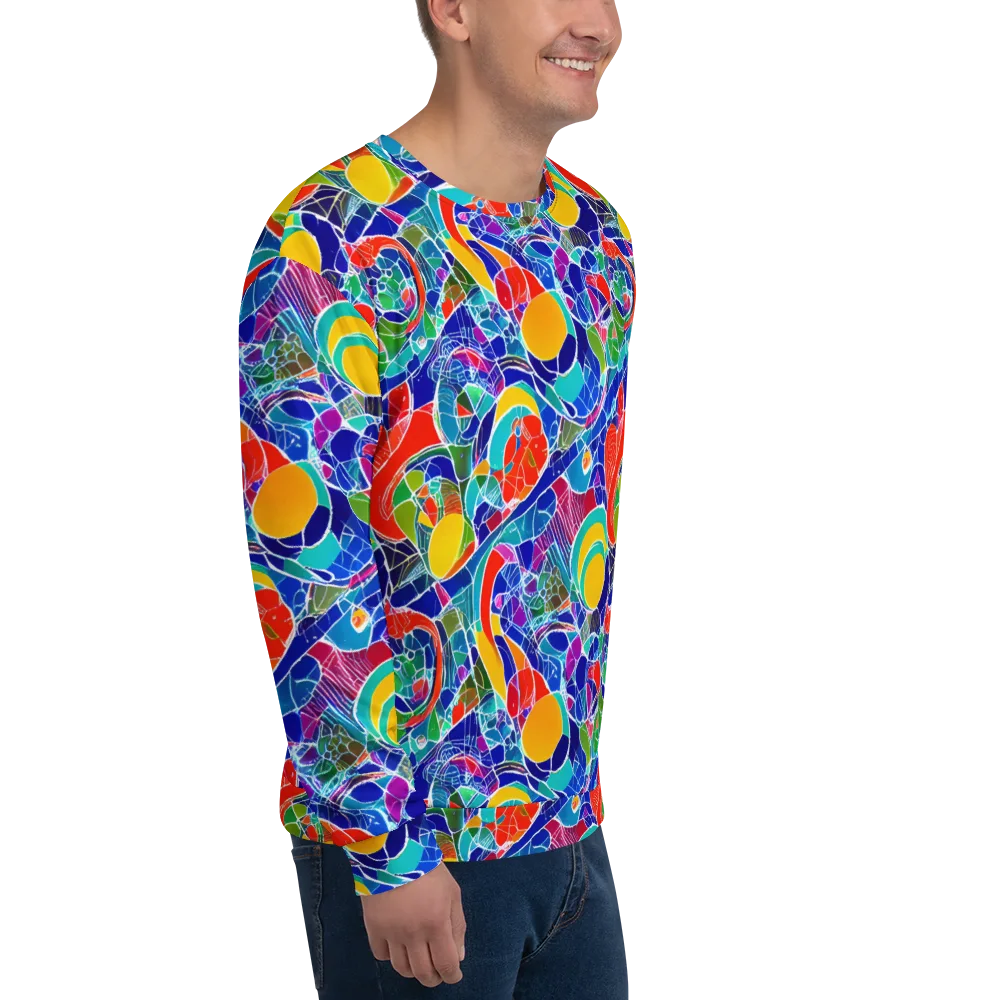 Vivid Fragment on Sweatshirt — Right Front