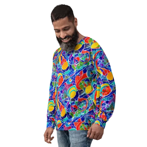 Vivid Fragment on a Sweatshirt