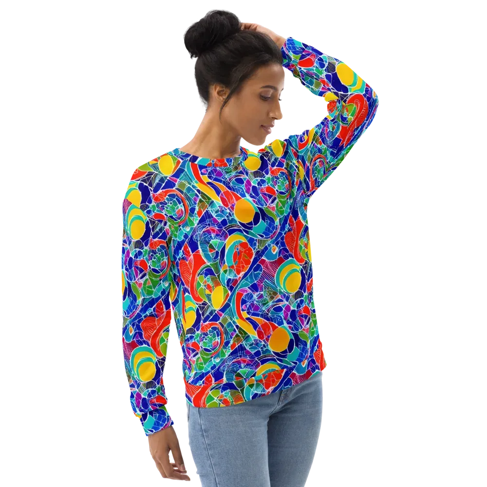Vivid Fragment on Sweatshirt — Right Front