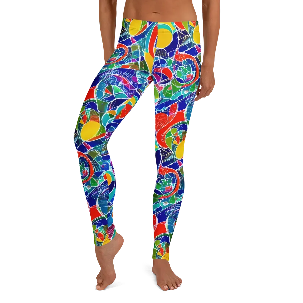 Vivid Fragment on Leggings — Front