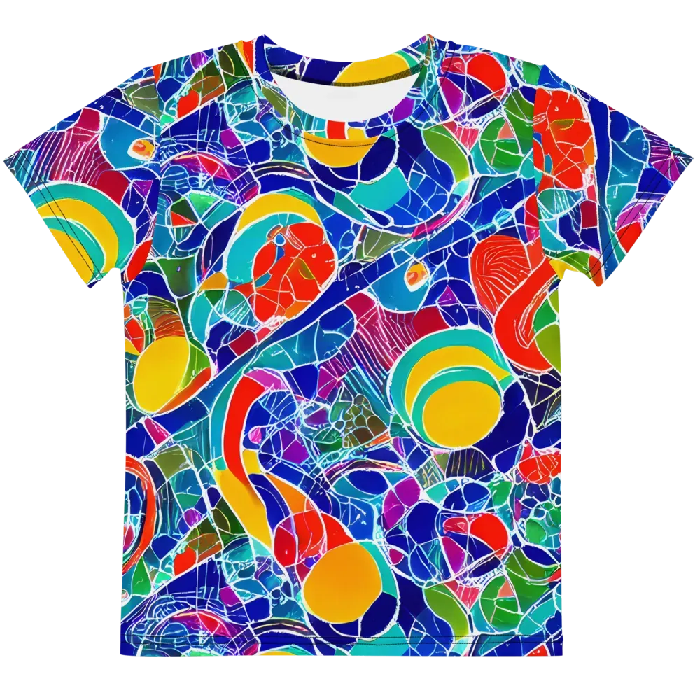 Vivid Fragment on Kids Crew Neck T-Shirt — Front