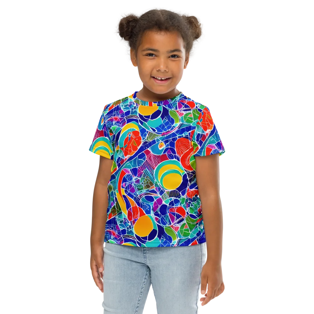 Vivid Fragment on Kids Crew Neck T-Shirt — Front