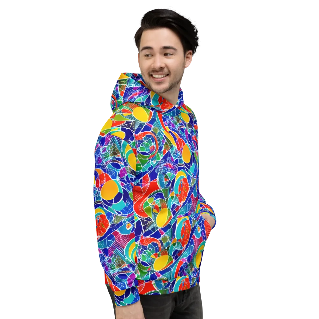 Vivid Fragment on Hoodie — Right