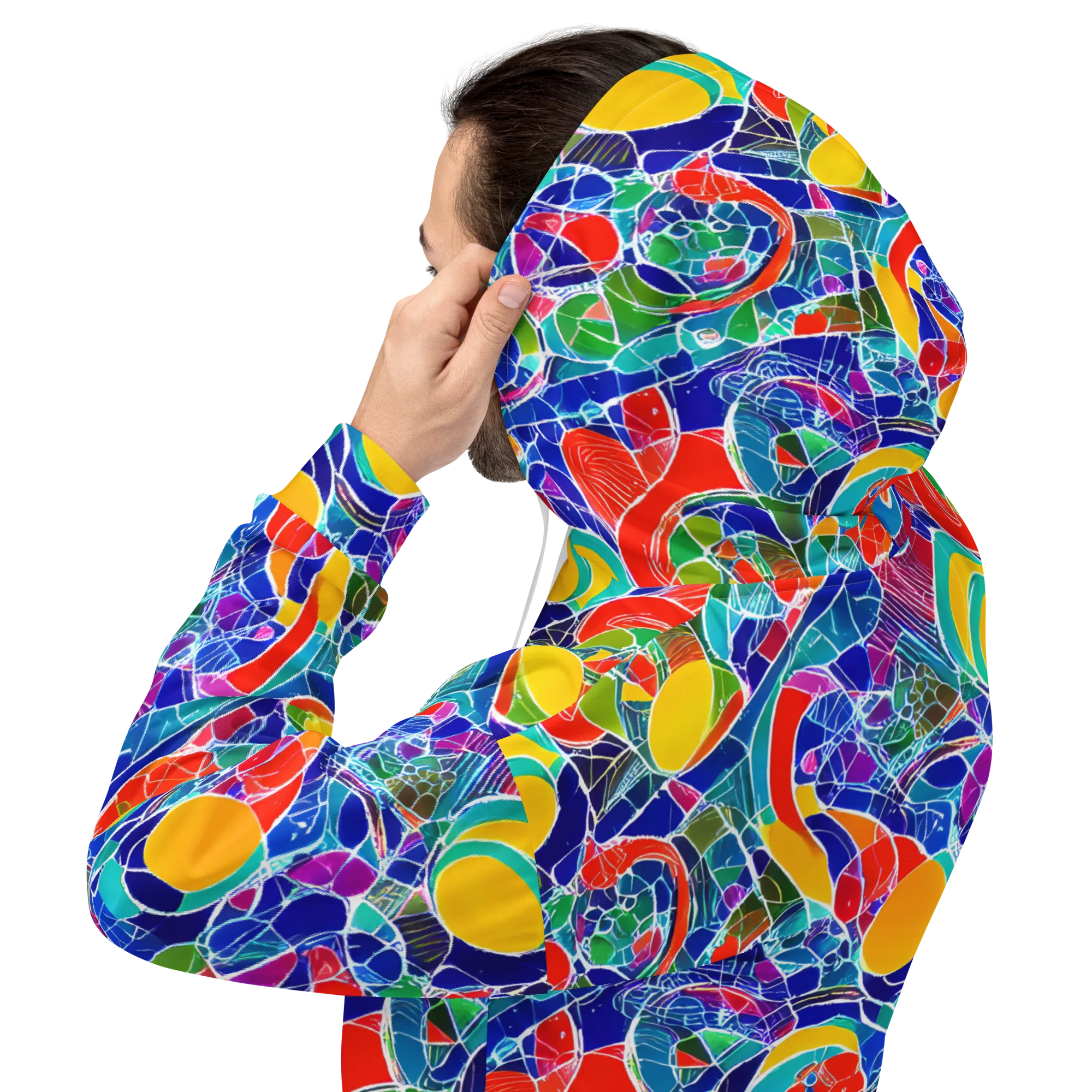 Vivid Fragment on Hoodie — Back