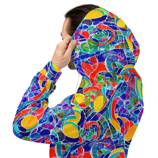 Vivid Fragment on a Hoodie
