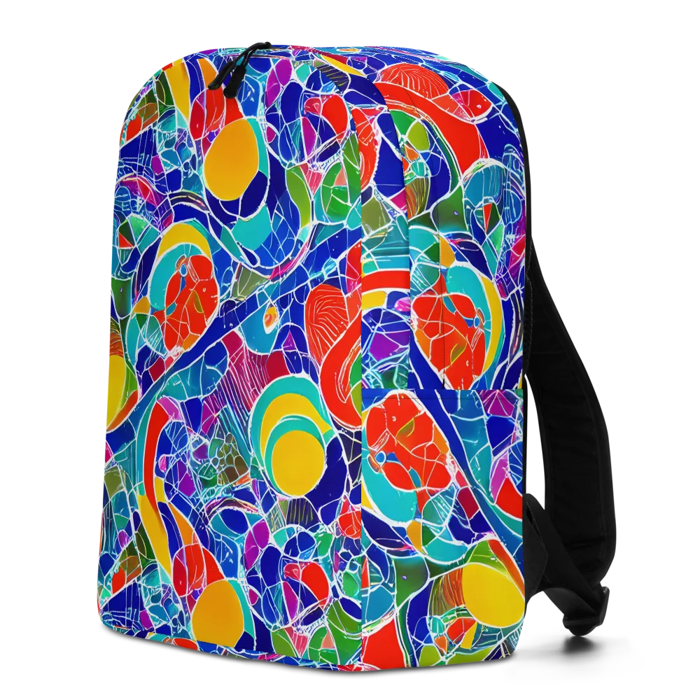 Vivid Fragment on Minimalist Backpack — Left