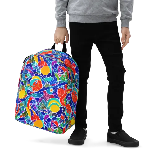 Vivid Fragment on a Minimalist Backpack