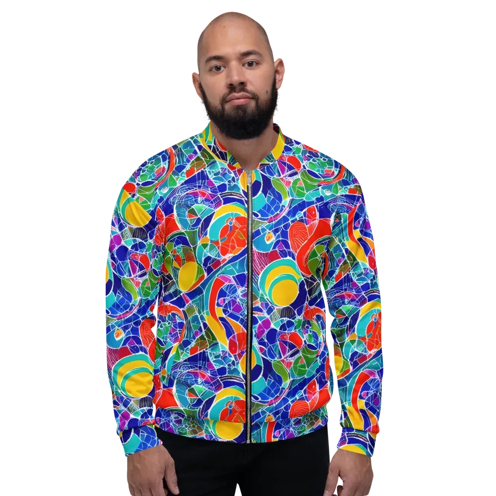 Vivid Fragment on Bomber Jacket — Front