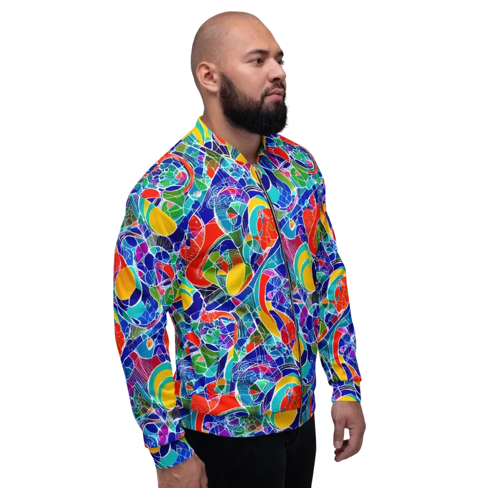 Vivid Fragment on Bomber Jacket — Right