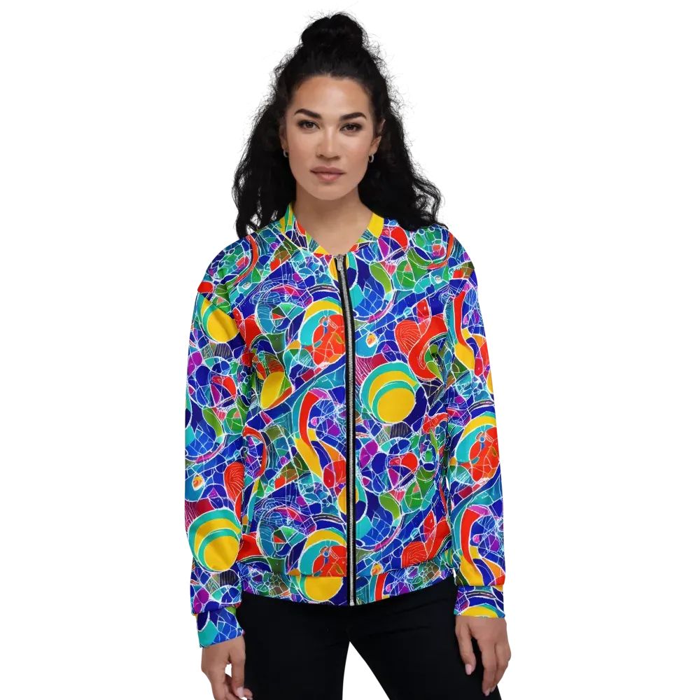 Vivid Fragment on Bomber Jacket — Front