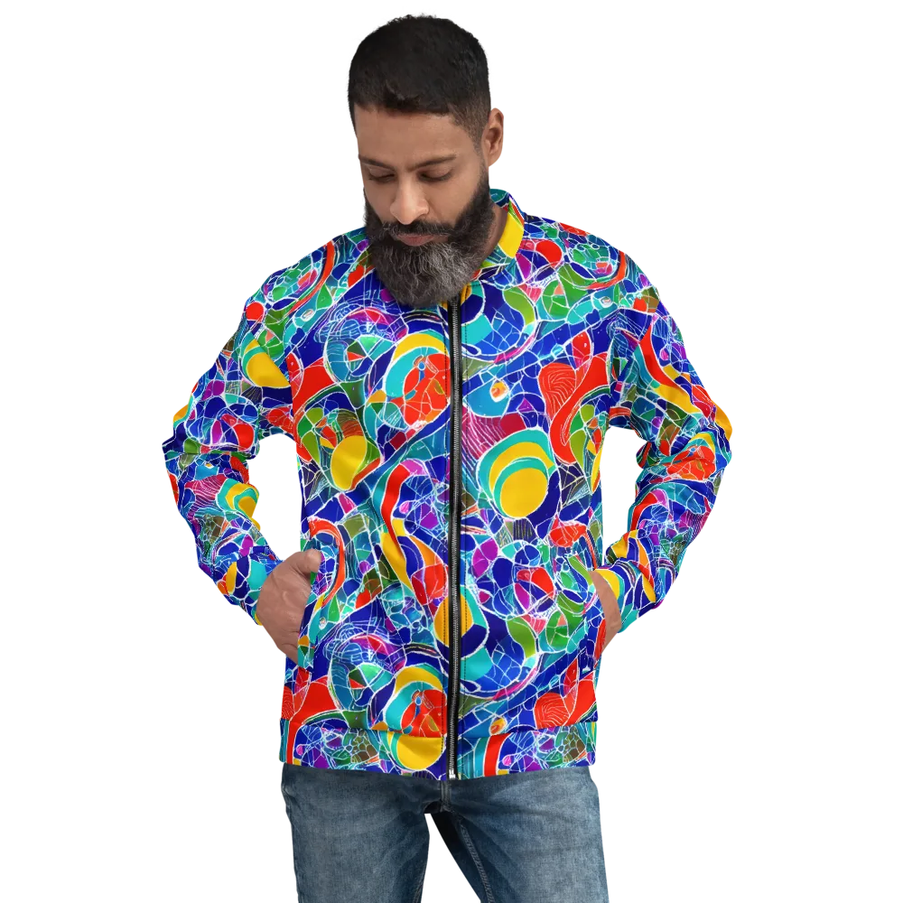 Vivid Fragment on Bomber Jacket — Front