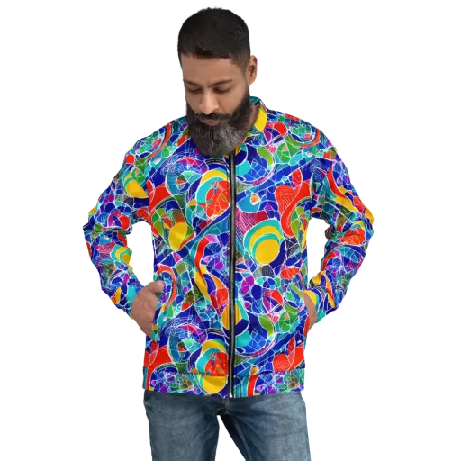 Vivid Fragment on a Bomber Jacket