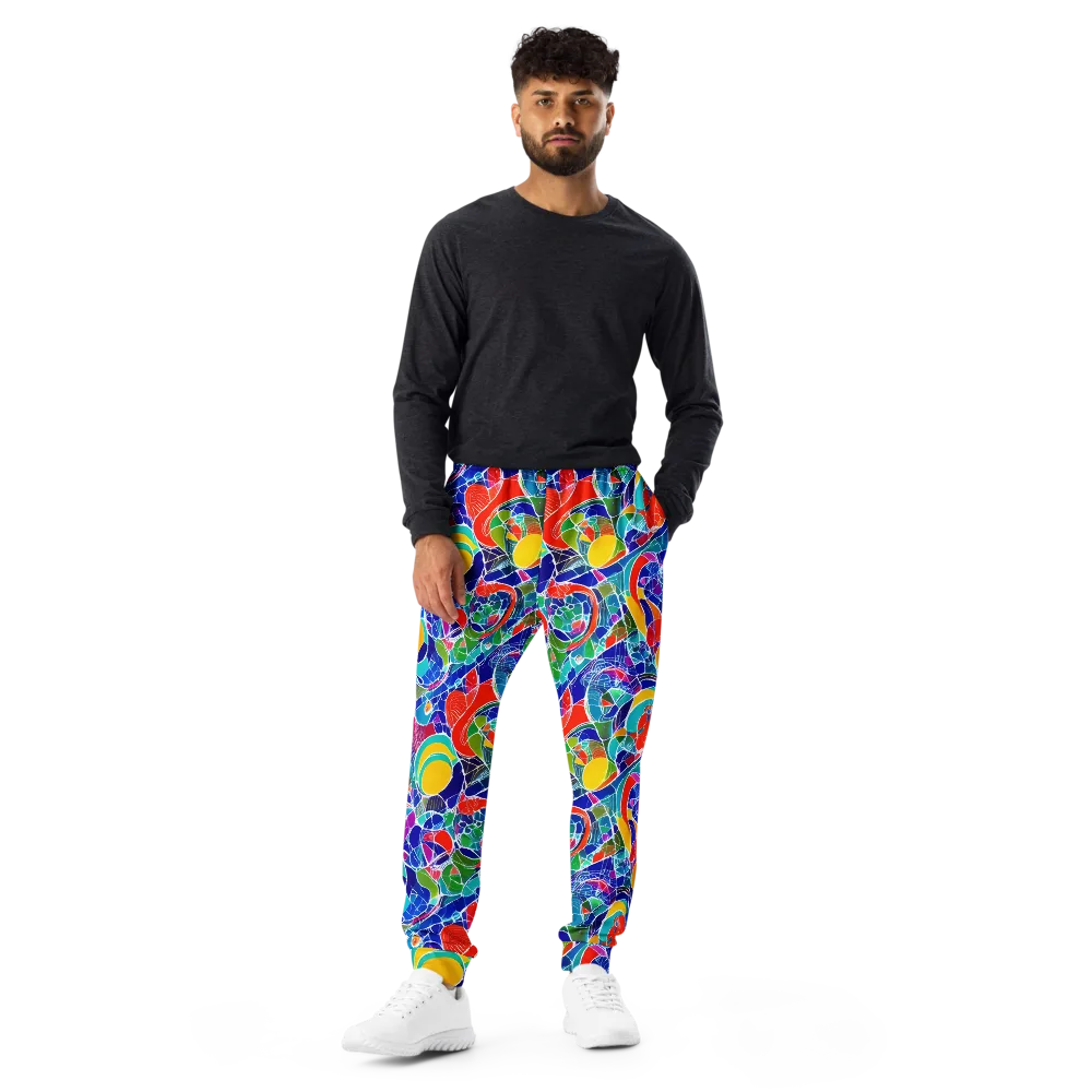 Vivid Fragment on Men's Joggers — Front