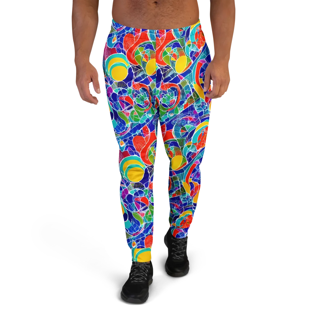 Vivid Fragment on Men's Joggers — Front