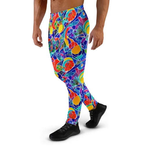 Vivid Fragment on a Men's Joggers