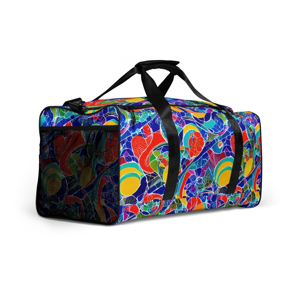 Vivid Fragment on Duffle Bag — Right Front
