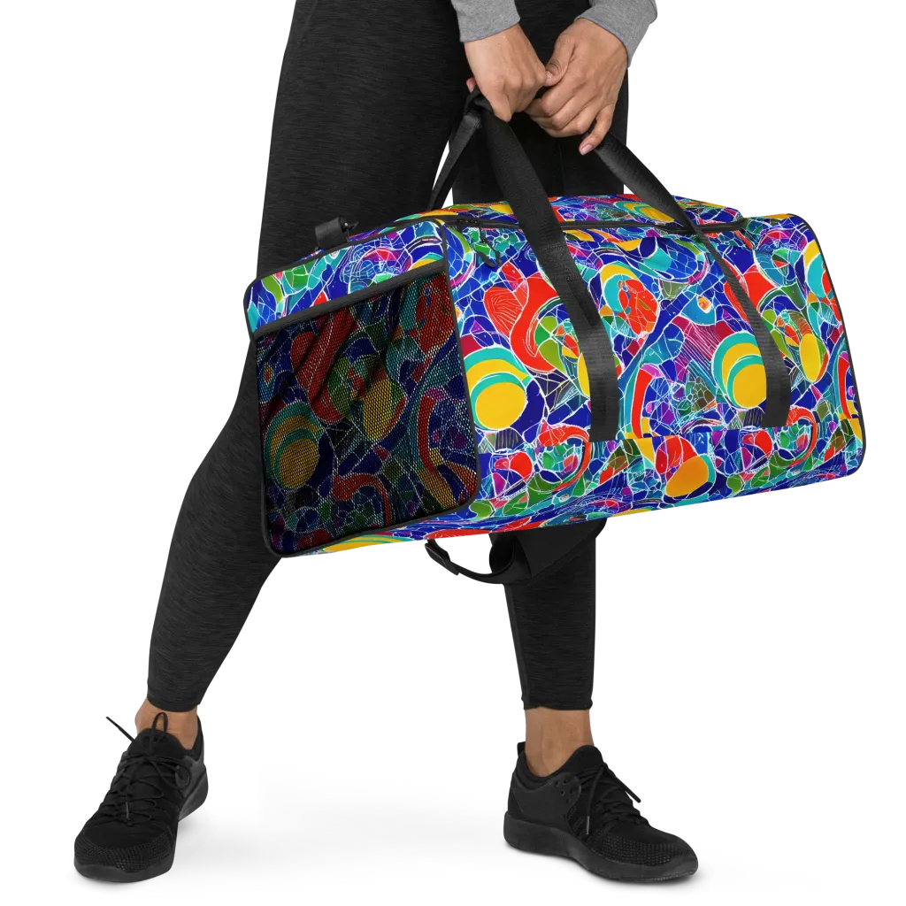 Vivid Fragment on Duffle Bag — Right Front