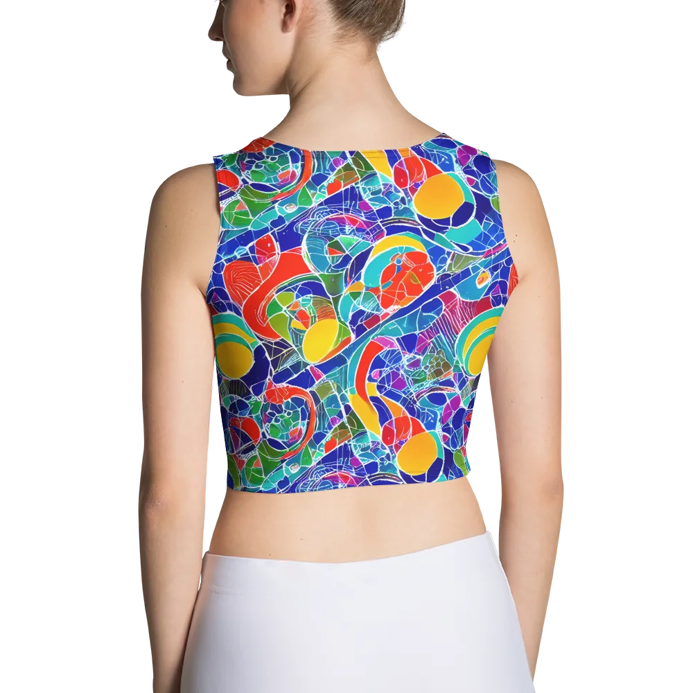 Vivid Fragment on Crop Top — Back