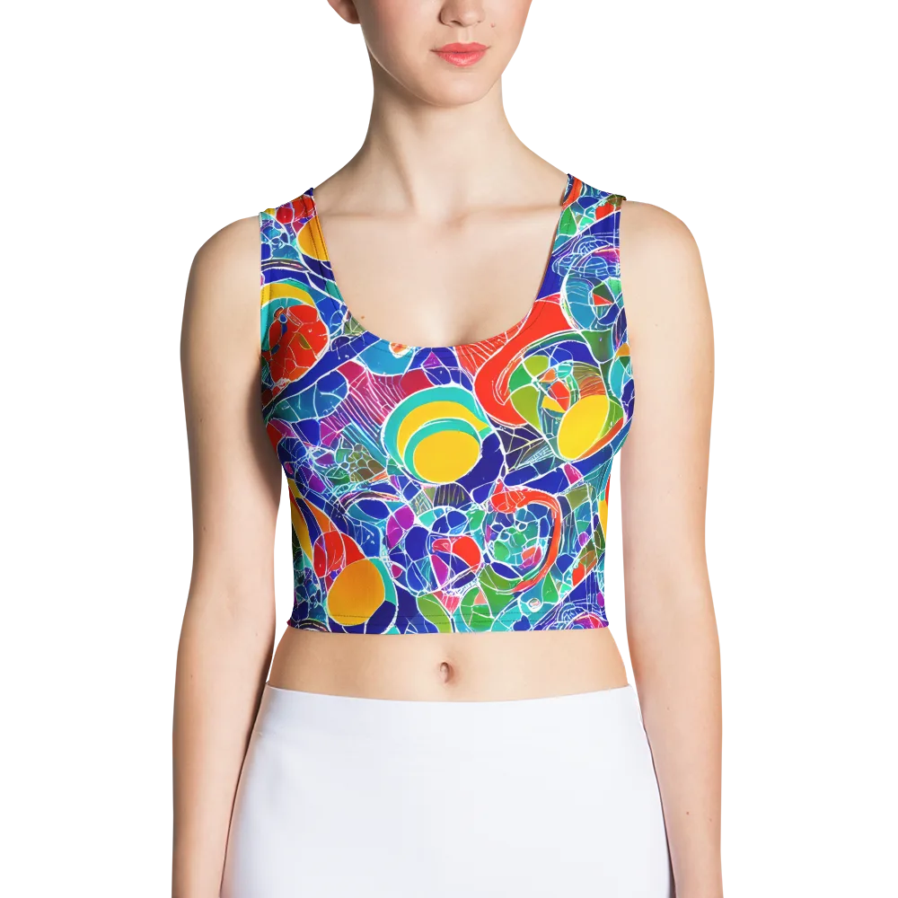 Vivid Fragment on Crop Top — Front