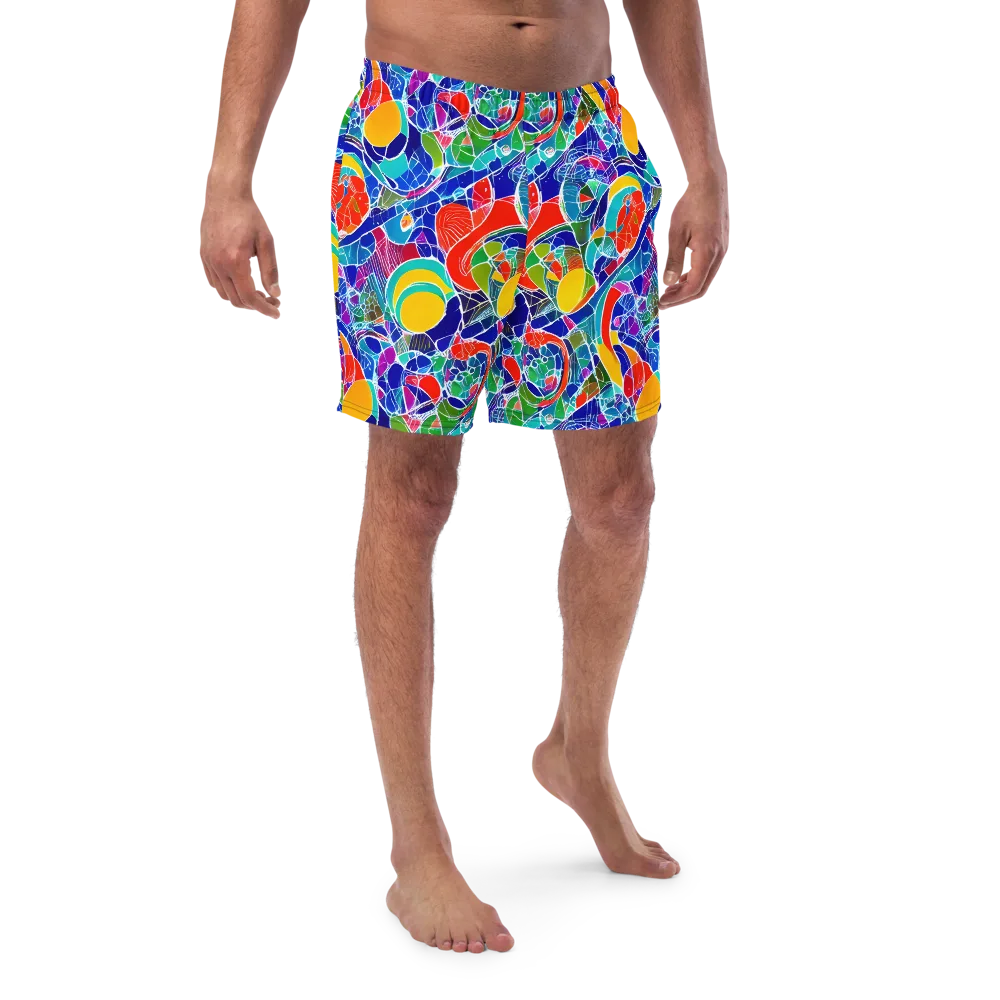 Vivid Fragment on Swim Trunks — Front