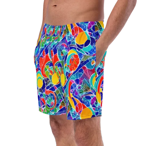Vivid Fragment on a Swim Trunks