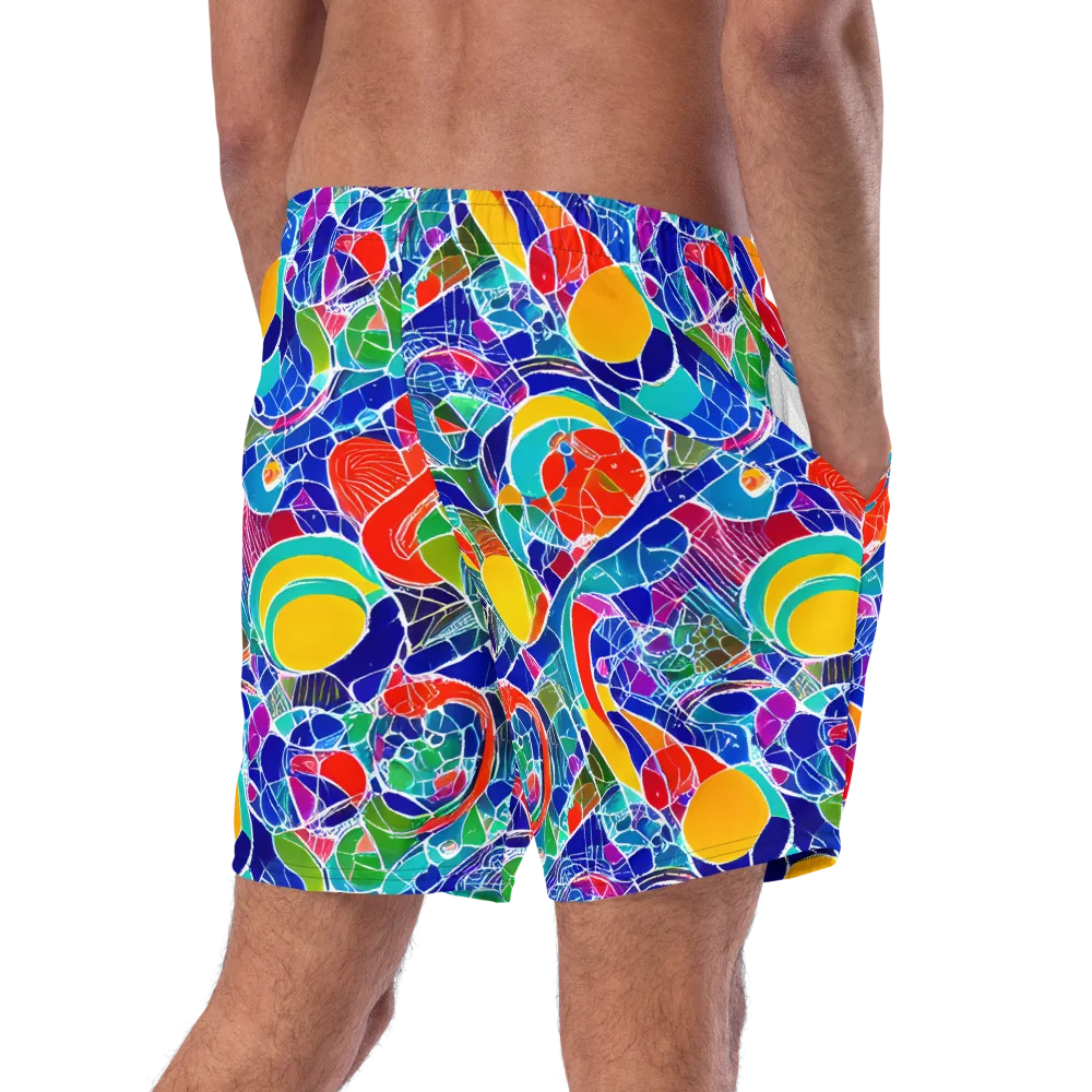 Vivid Fragment on Swim Trunks — Right Back