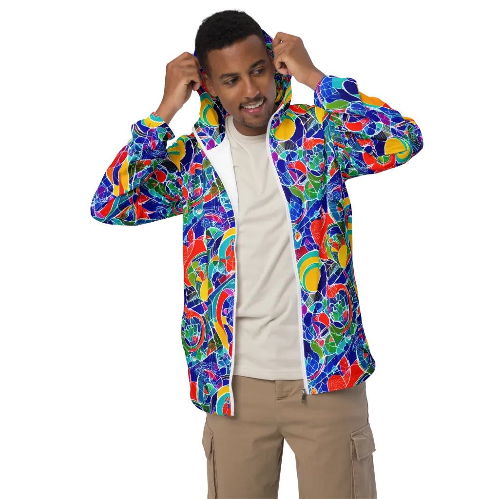 Vivid Fragment on Men's Windbreaker — Front