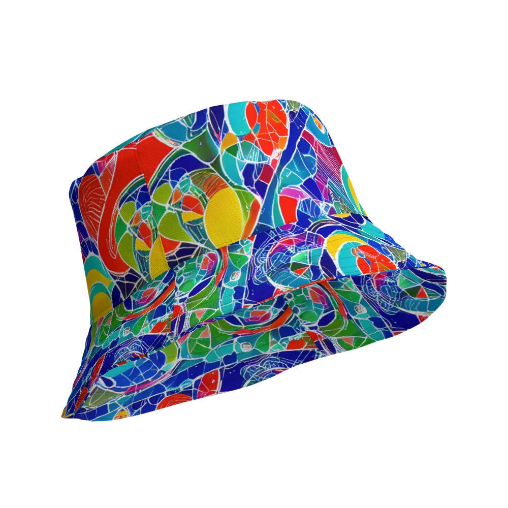 Vivid Fragment on Reversible Bucket Hat — Product details Outside