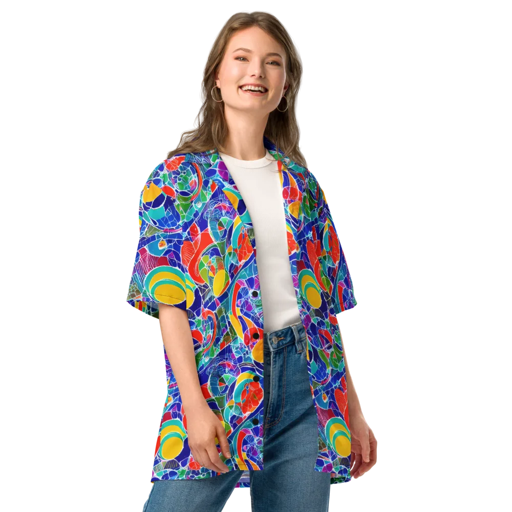 Vivid Fragment on Button Shirt — Front