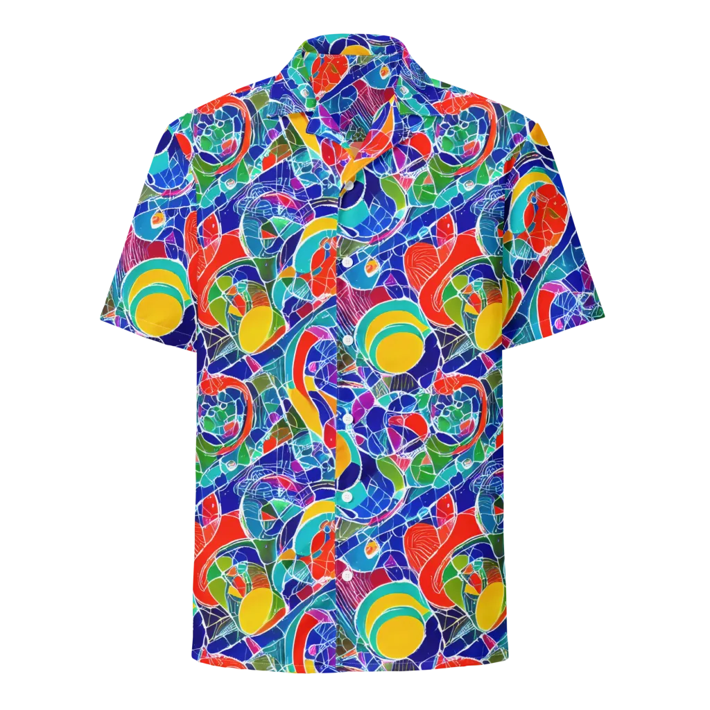 Vivid Fragment on Button Shirt — Front
