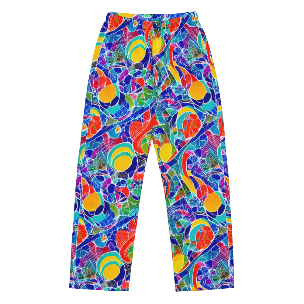 Vivid Fragment on Women's Pajama Pants — Front