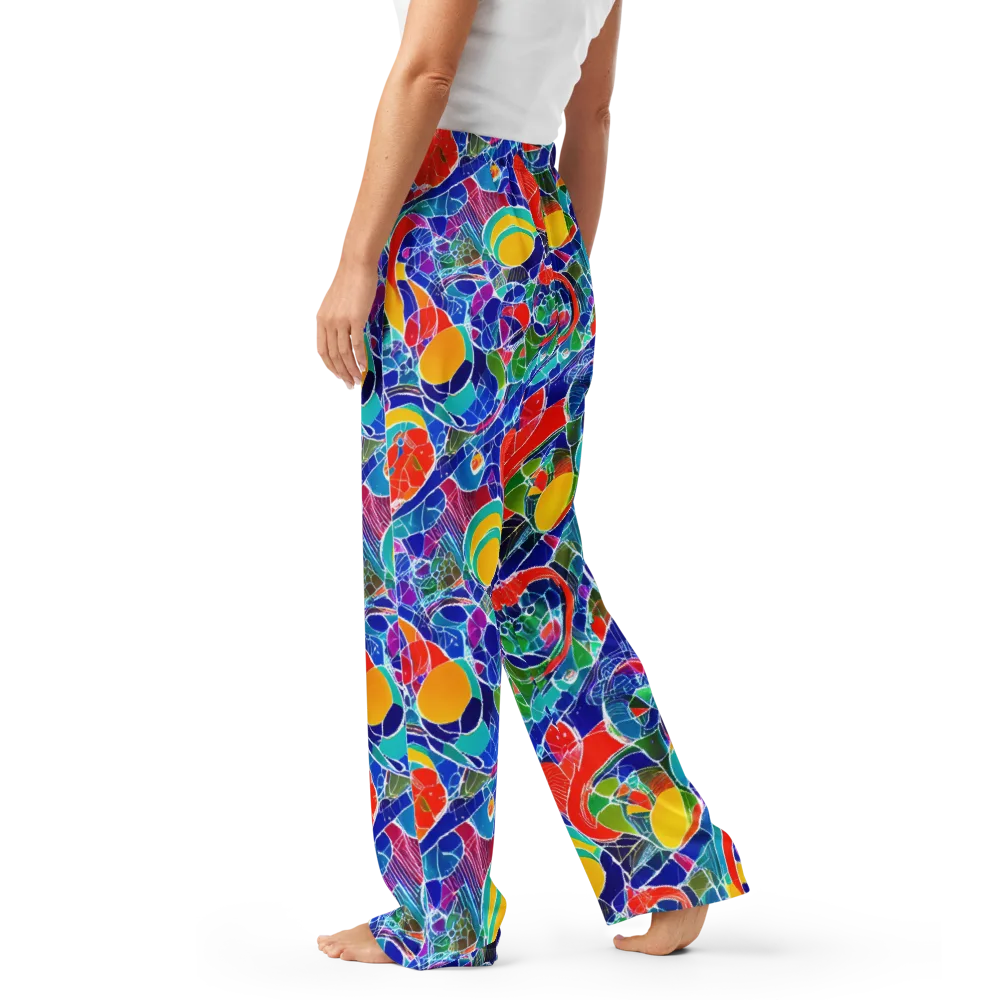 Vivid Fragment on Women's Pajama Pants — Left