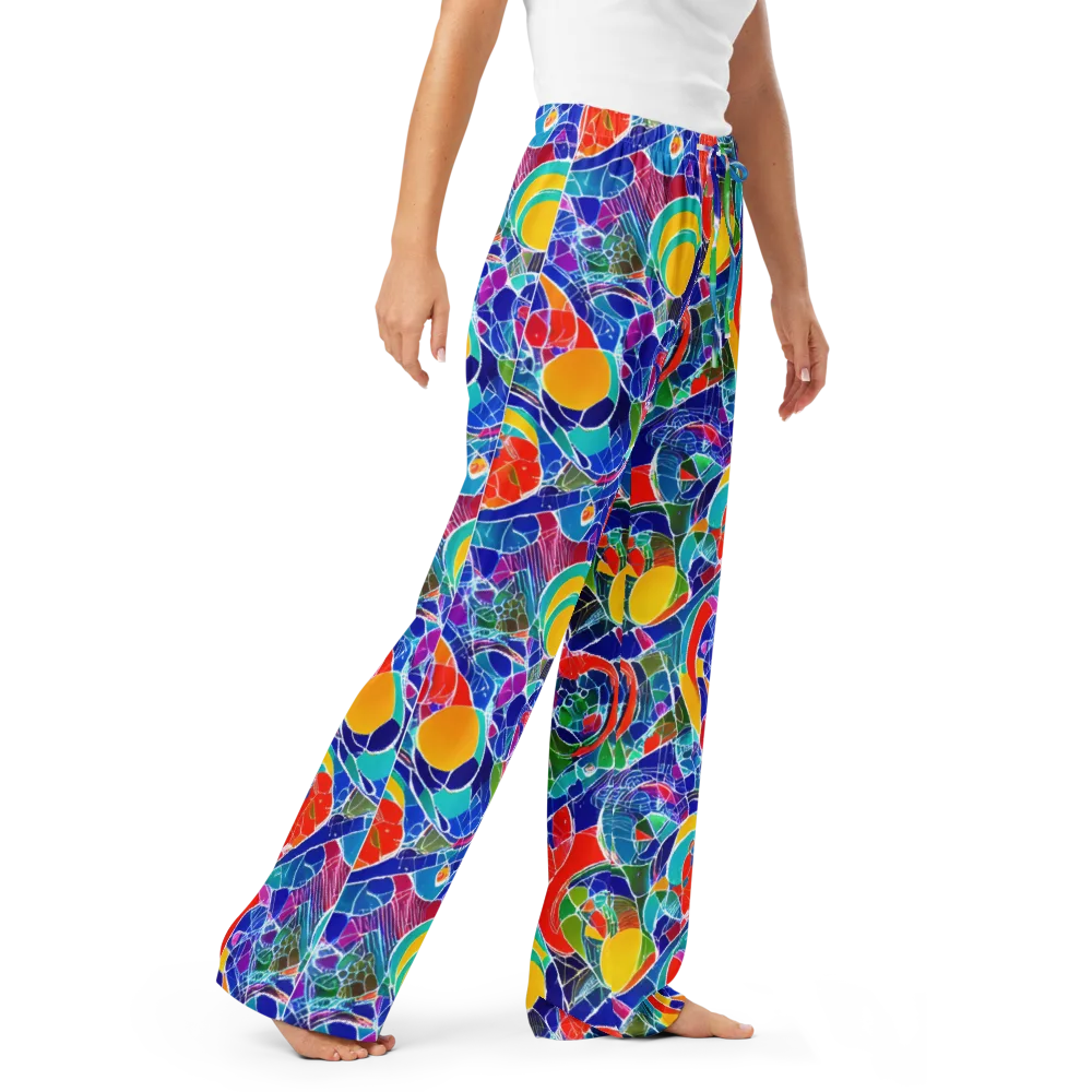 Vivid Fragment on Women's Pajama Pants — Right Front