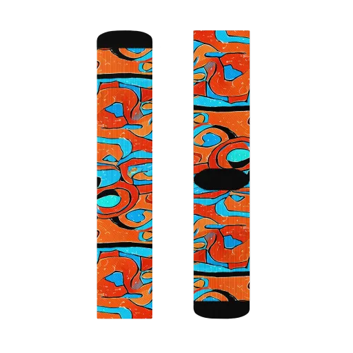 Tangerine Flux on a Socks