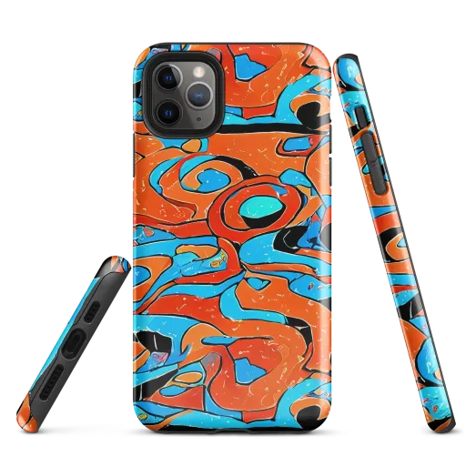 Tangerine Flux on a Tough Case for iPhone®