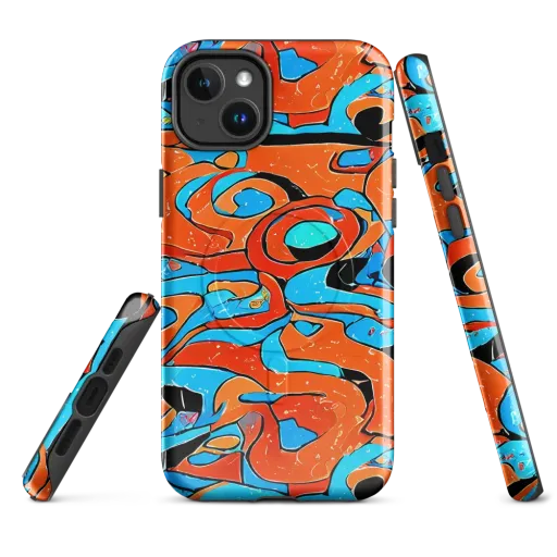 Tangerine Flux on a MagSafe Tough Case for iPhone®