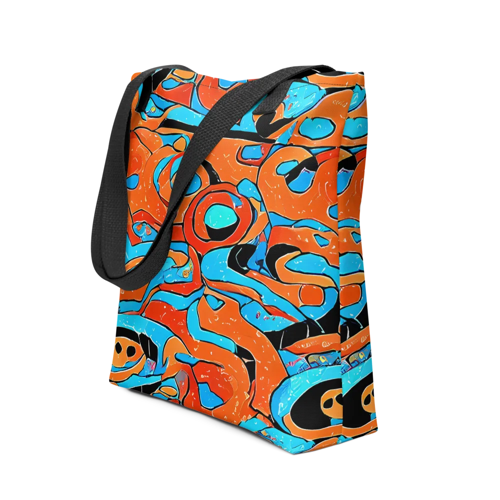 Tangerine Flux on Tote Bag — Front
