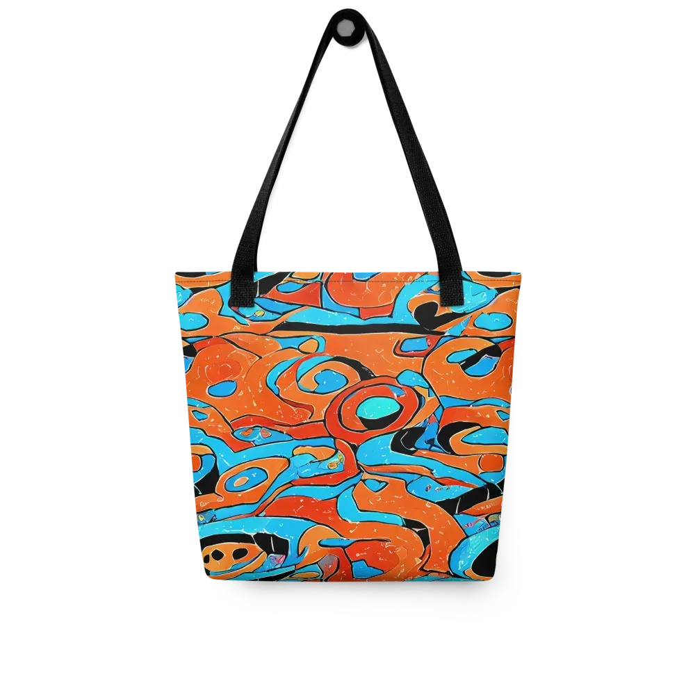 Tangerine Flux on Tote Bag — Front