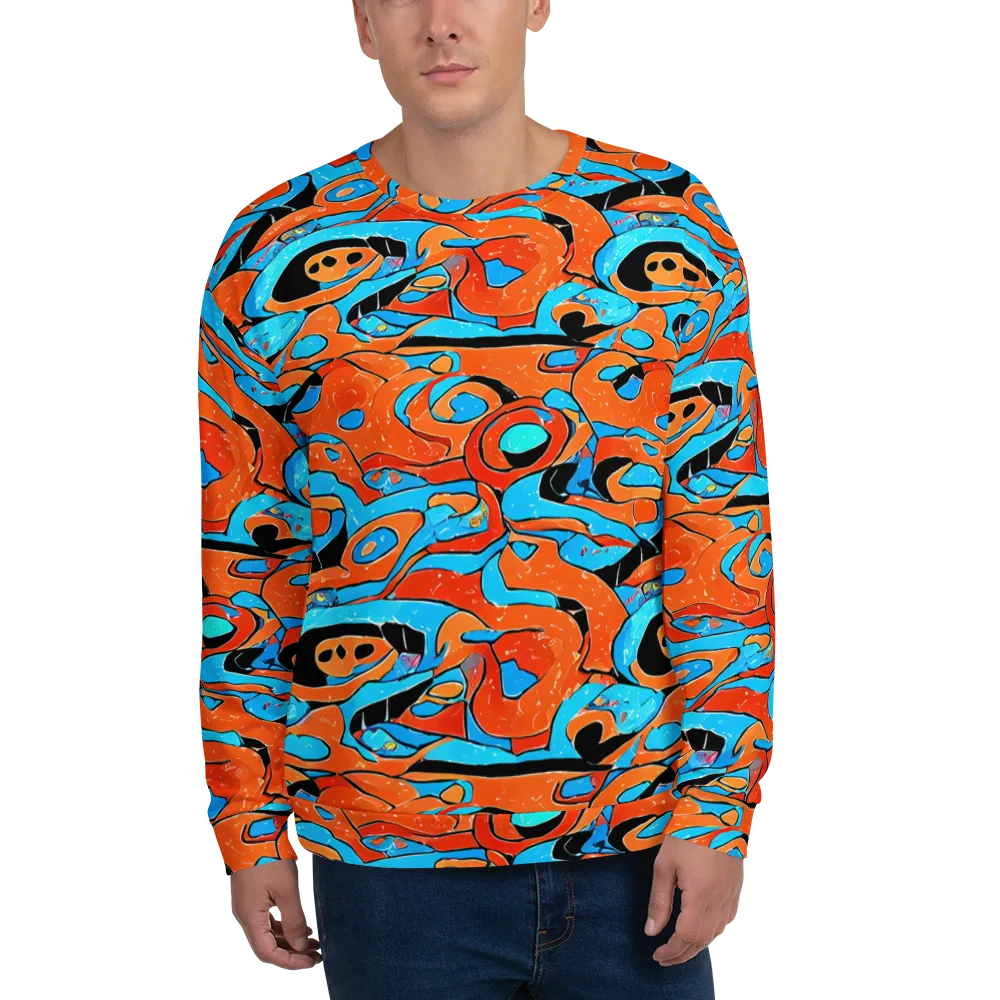 Tangerine Flux on Sweatshirt — Front