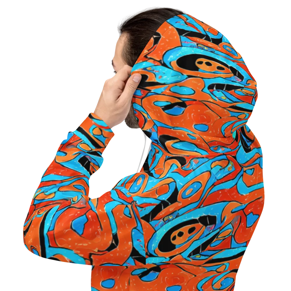 Tangerine Flux on Hoodie — Back