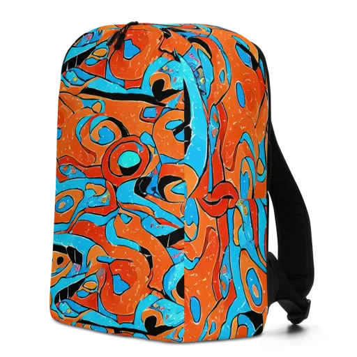 Tangerine Flux on a Minimalist Backpack