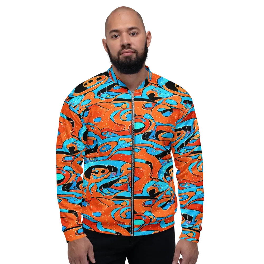 Tangerine Flux on Bomber Jacket — Front