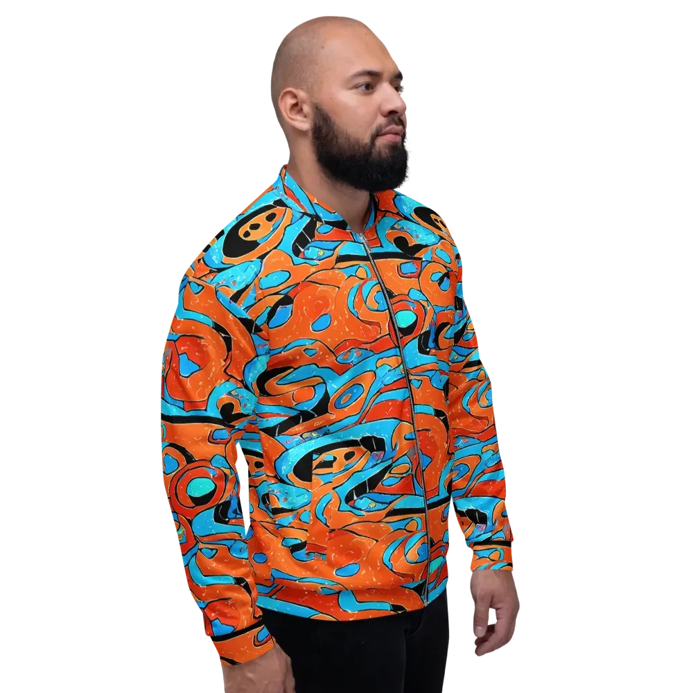 Tangerine Flux on Bomber Jacket — Right